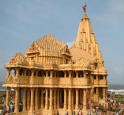 Somnath Temple, one of the twelve Jyotirlinga shrines, located near Sasan Gir, offering spiritual experiences for visitors staying at The Destiny Resort