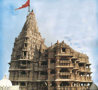Dwarka, an ancient city near Sasan Gir, known for its historical and religious significance, including the Dwarkadhish Temple and beautiful coastal views